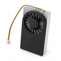 Kipas Blower Profil Rendah 1U Kustom dengan Heatsink Aluminium Ekstrusi untuk Pendingin Prosesor Server PC Industri Terintegrasi (IPC)