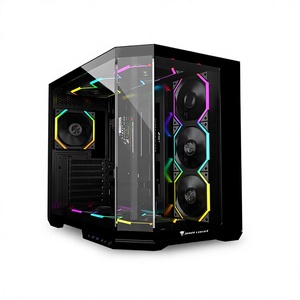 Gabinete para Juegos JungleLeopard AS-01, Blanco, Panel Lateral de Vidrio Templado, Ventiladores ARGB Preinstalados, Chasis para PC MATX, Compatible con 360 L - Product Image 1