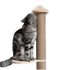 MEOW LOVE PET Latest Styles <b>Cat</b> Activity Tree <b>Scratch</b> <b>Posts</b> Wall Mounted Wood Eco-Friendly Scratcher Pine Hammock 5 Pcs Pet All - Product Image 4