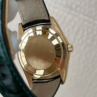 Montre personnalisée en or massif 18 carats pour femme, montre-bracelet mécanique automatique en or véritable, montre de luxe sertie de diamants pour homme et femme