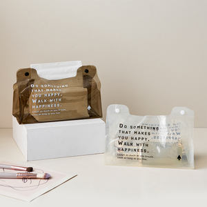 Boîte à mouchoirs pliable en PVC transparent créative, décoration moderne pour la maison, porte-serviettes, boîte à mouchoirs pour <span class=keywords><strong>voiture</strong></span>, boîte à mouchoirs pour salle de bain, décoration de pièce - Product Image 3