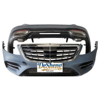 Plug-and-play; untuk Mercedes-Benz S320, S350, S400 Upgrade ke S450, S500 Body Kit, Bumper Mobil dengan Grille, Lampu Depan LED, Terjangkau