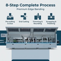 Machine de chantournage entièrement automatique robuste avec pré-fraisage pour meubles, PVC, acrylique, contreplaqué et perçage latéral