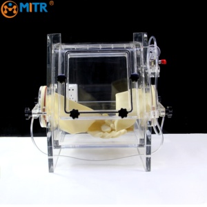 MITR Customized Acrylic Glove Box Cheap Vacuum Glove Box Lab Negative <strong>Pressure</strong> Pmma Operation Box Benchtop Inert Gas Sealed Case - Product Image 3