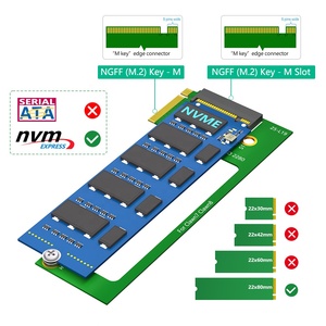 محول توسعة محرك الأقراص الصلبة SSD من 2230 إلى 2280 لـ MSI Claw7 Claw8 محول NVME <span class=keywords><strong>M</strong></span>-Key <span class=keywords><strong>M</strong></span>.<span class=keywords><strong>2</strong></span> PCIE 4.0 - Product Image 2