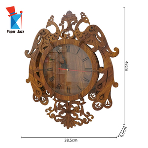 Orologio da Parete in Legno Decorativo a Forma di <span class=keywords><strong>Puzzle</strong></span>, Taglio Laser Classico a Forma di Pavone, Fai-da-Te <span class=keywords><strong>3D</strong></span> per <span class=keywords><strong>Adulti</strong></span> e Bambini, Legno ZC-LQD005 3mm - Product Image 2