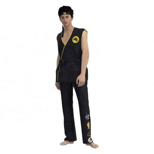 Tenue d'arts martiaux de qualité supérieure pour homme, uniforme <span class=keywords><strong>Cobra</strong></span> Kai noir, idéal pour Halloween, vente en gros à prix abordable - Product Image 3