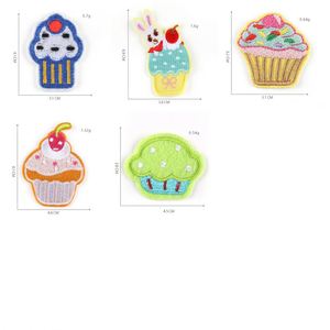 Cheap Computer Embroidery Iron on Simulation Ice Lolly Cherry Cake Patch for Kids Clothes Bag - Product Image 3