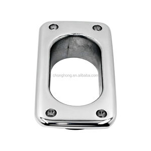 Matériel marin Quadrate Ovale Hawse Pipe Yahct 100x50mm 316 Acier Inoxydable Carré Hawse Pipe Bateau Deck Hawse Pipe avec <span class=keywords><strong>Taquet</strong></span> - Product Image 3