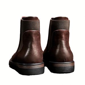 New Fashionable Trendy <b>Pointed</b> <b>Toe</b> Slip-On Men's Shoes Cowhide with for Embossing Waterproof Autumn Business Casual - Product Image 2