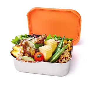 صندوق غداء ياباني للأطفال من نوع بنتو صديق للبيئة عالي الجودة ويمكن إعادة استخدامه خالي من البيسفينول أ من المورد Aohea لعام 2024