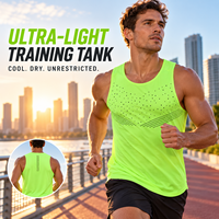 Vente en gros de débardeurs d'entraînement ultra légers pour hommes, débardeurs de sport sans manches de haute qualité, livraison rapide directe d'usine