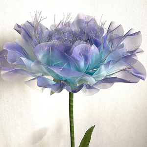 Hoa Nhân Tạo Lớn lễ hội lễ kỷ niệm trang trí hoa lụa khổng lồ mô phỏng hoa Điện mở và đóng - Product Image 4