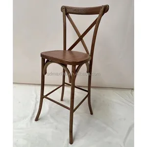 Factory Sale Holz stuhl Event Hochzeits feier Silla Cross Back Bar Chair