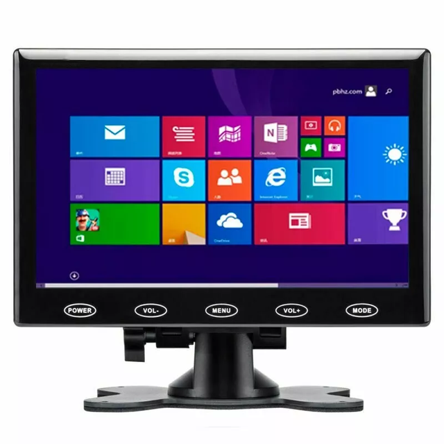 IPoster Portable Monitor 7" LCD Display Screen with AV VGA Input for PC DSLR CCTV