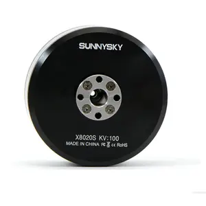 Sunnysky มอเตอร์ไร้แปรงถ่าน120KV 100KV X8020S 12วินาทีสำหรับ RC มัลติคอปเตอร์เครื่องป้องกันพืช UAV