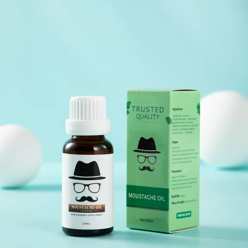 OEM Private Label Barba Cuidados Orgânicos Óleo Natural Crescimento Barba Poro Limpador Hidratante Anti-bacteriano Homens Barba Óleo