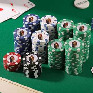 OEM ODM – Nouveaux ensembles de jetons de poker vintage personnalisés en ABS pour mariage, tailles personnalisées 5, 10, <span class=keywords><strong>50</strong></span>, 100, 200 pour cadeaux et faveurs de fête - Product Image 3