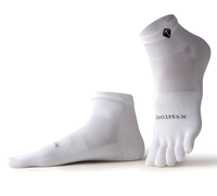 Chaussettes de course à cinq doigts sans couture, chaussettes athlétiques respirantes à séchage rapide pour hommes et femmes, entraînement marathon, personnalisables OEM