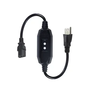 USA Stecker Nema 5-15P Wechselstrom kabel C13 American Standard Verlängerung kabel 10A 110V Netz kabel mit GFCI Surge Protect Us Netz kabel