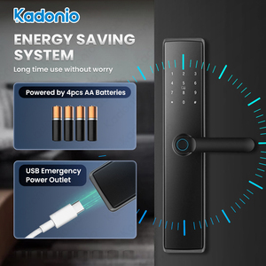 Kadonio Entra Sin Llave En <span class=keywords><strong>La</strong></span> Tarjeta RFID De <span class=keywords><strong>Huella</strong></span> Dactilar Cerradura Inteligente Para Puerta De Aluminio - Product Image 5