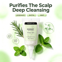 Shampooing Exfoliant Apaisant Anti-Pelliculaire Personnalisé à la Biotine, Romarin et Menthe pour un Nettoyage en Profondeur et un Volume Rafraîchissant des Cheveux