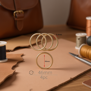 Fibbia in metallo ILAN 46mm 4 pezzi per la creazione di borse - Product Image 3