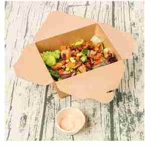 Caja Desechable para Llevar Comida de Restaurante, Fabricada en Vietnam, de Papel Kraft Marrón - Product Image 2