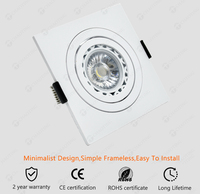 Boîtier/Cadre/Support de Spots Encastrables LED de Plafond, Têtes Simples Doubles Triples, Rond Carré Rectangulaire, en Plastique PVC, pour Ampoules MR16, Boîtier de Spot Encastrable