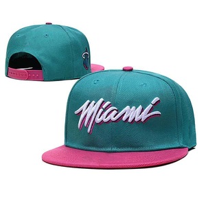 Casquette <span class=keywords><strong>Snapback</strong></span> Hip Hop Miami en Coton 100% Personnalisée de Haute Qualité, Visière Plate, Réglable, pour Adulte, Style Streetwear, Protection Solaire - Product Image 2