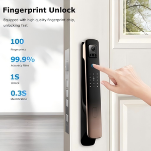Preço de fábrica <span class=keywords><strong>Fingerprint</strong></span> Door Lock Código Digital Bateria De Lítio Smart Door Lock com câmera