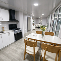 Villa préfabriquée de luxe extensible de 40 pieds, écoénergétique et personnalisable, installation facile pour villa familiale et hébergement de glamping