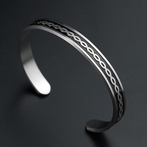 Men Women Pure Stainless Steel <b>Bracelet</b> Ring Adjustable Cuff Arthritis Relief Healing Energy Jewelry <b>Set</b> Couple Gift Wholesale - Product Image 5