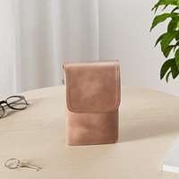 BOSTANTEN Tas Selempang Kecil Kulit Vegan untuk Wanita Tas Ponsel Desainer Dompet Tali Dapat Disesuaikan 10.23 oz Buatan