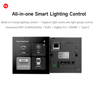 Mới nhất tuya cảm ứng thông minh chuyển đổi 2-Gang Dimmer Bảng điều khiển ánh sáng ZigBee Wi-Fi chuyển đổi thông minh cho sử dụng nhà Max Điện áp 220V anh - Product Image 3