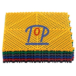 Modular Rigid PP Garage Interlocking Floor Tiles 40*40*1.8cm High Strength Car Wash Room Flooring Mats - Product Image 3