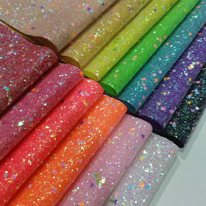 Decoración de vinilo brillante corazón transparente para mascotas, hojas de tela de purpurina plateada y dorada para bolsas de zapatos con lazo - Product Image 1