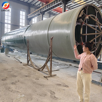 Réservoirs d'eau horizontaux en fibre de verre (FRP) LAN ZHI 100m³ avec soudure, pour usage agricole et industriel chimique, procédé de bobinage