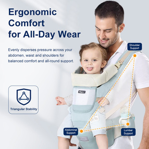 Porte-bébé ergonomique personnalisé avec logo certifié CPC, en coton, vente en gros OEM, testé pour la sécurité, <span class=keywords><strong>nouveau</strong></span>-<span class=keywords><strong>né</strong></span> à bambin, 0-36 mois - Product Image 5