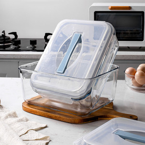 OWNSWING 6L 玻璃储物罐，带安全密封，食品安全透明容器，大容量密封容器，可存放面粉、大米、糖、零食 - Product Image 1
