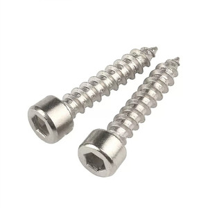 M2 M2.6 M3 M3.5 M4 acciaio al carbonio zincato esagono testa cilindrica autofilettante vite per legno M5 X 16mm - Product Image 3