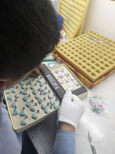 Bijou Factory 925 Silver <b>Jewellery</b> Sealife Larimar <b>Blue</b> Larimar Pendant Wholesale Jewelry Pendant - Product Image 6