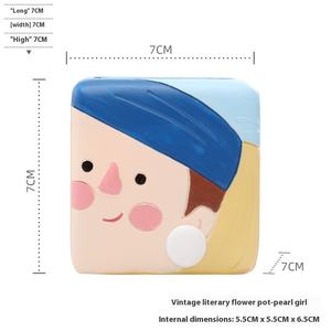 Van Gogh Retro Art Mini Pot <span class=keywords><strong>de</strong></span> fleur <span class=keywords><strong>de</strong></span> bureau Style classique Résine Charnue <span class=keywords><strong>Jardin</strong></span> Design Matériel numérique Pots <span class=keywords><strong>de</strong></span> fleurs Jardinières - Product Image 6