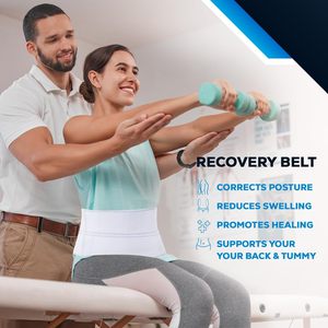 Cinturón de recuperación estomacal posparto <span class=keywords><strong>Medica</strong></span> Nylon Tummy Tuck Compresión Wrap Abdominal Binder para recuperación posquirúrgica - Product Image 2