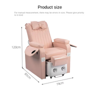 Chaise de bain de pieds électrique de luxe de haute qualité en gros, chaise de massage des pieds de spa, chaise de lavage des pieds de salon de beauté