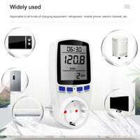 Medidor de Energía Digital Inteligente para el Hogar, Analizador de Voltaje y Potencia, Enchufe de Facturación, Medidor de Consumo Electrónico