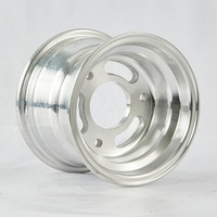 Vente en gros de roues en alliage d'aluminium HOUCHENG 6*4,5 pouces à 3 trous pour ATV/Go Kart/Tondeuse à gazon, garantie de 12 mois, finition polie