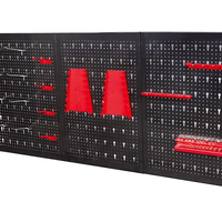 Panneau de rangement mural en métal pour outils, panneau perforé pour garage, étagères d'affichage, organisateur de rangement en acier, support pour outils