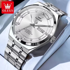 Reloj de Lujo para Hombre 7068, Diseño Hueco, Acero Inoxidable, Manecillas Luminosas, <span class=keywords><strong>Calendario</strong></span>, Resistente al Agua, Multifunción, para Negocios - Product Image 4