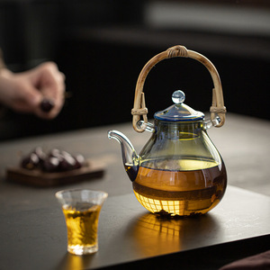 Tetera de Vidrio Shadow de 600 ml Resistente al Calor con Tapa para Preparar Té - Product Image 1